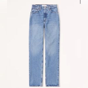 Abercrombie 90’s Straight Ultra High Rise Jeans Curve Love